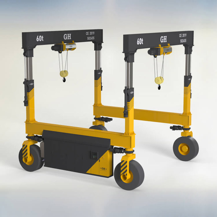 Industrial electric automotive gantry crane